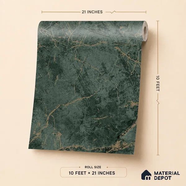 A78002 | 10 Meter x 21 Inches Marble Look Wallpaper - 57.41 Sq. Ft.