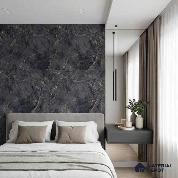 A78003 | 10 Meter x 21 Inches Marble Look Wallpaper - 57.41 Sq. Ft.