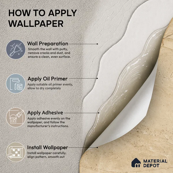 A77702 | 10 Meter x 21 Inches Texture Look Wallpaper - 57.41 Sq. Ft.