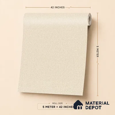 6858-4 | 5 Meter x 42 Inches Fabric Look Wallpaper - 57.41 Sq. Ft.