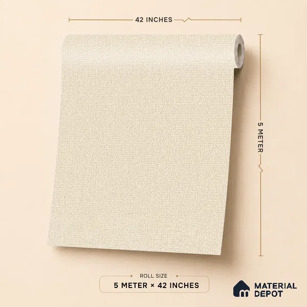 6858-4 | 5 Meter x 42 Inches Fabric Look Wallpaper - 57.41 Sq. Ft.
