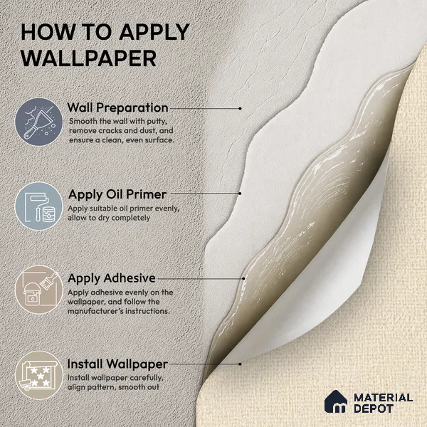 6858-4 | 5 Meter x 42 Inches Fabric Look Wallpaper - 57.41 Sq. Ft.