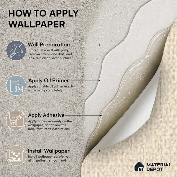 6858-5 | 5 Meter x 42 Inches Fabric Look Wallpaper - 57.41 Sq. Ft.