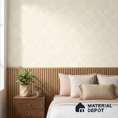 6840-1 | 5 Meter x 42 Inches Damask Look Wallpaper - 57.41 Sq. Ft.