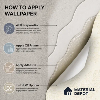 6840-1 | 5 Meter x 42 Inches Damask Look Wallpaper - 57.41 Sq. Ft.