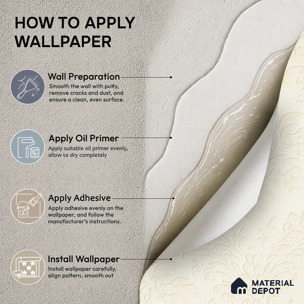 6840-1 | 5 Meter x 42 Inches Damask Look Wallpaper - 57.41 Sq. Ft.