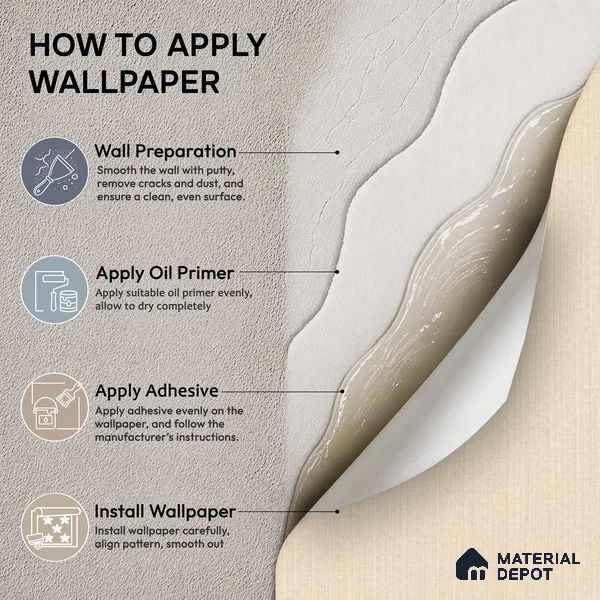 6849-4 | 5 Meter x 42 Inches Fabric Look Wallpaper - 57.41 Sq. Ft.