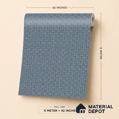6849-5 | 5 Meter x 42 Inches Fabric Look Wallpaper - 57.41 Sq. Ft.