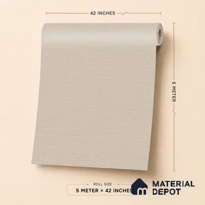 6848-4 | 5 Meter x 42 Inches Fabric Look Wallpaper - 57.41 Sq. Ft.