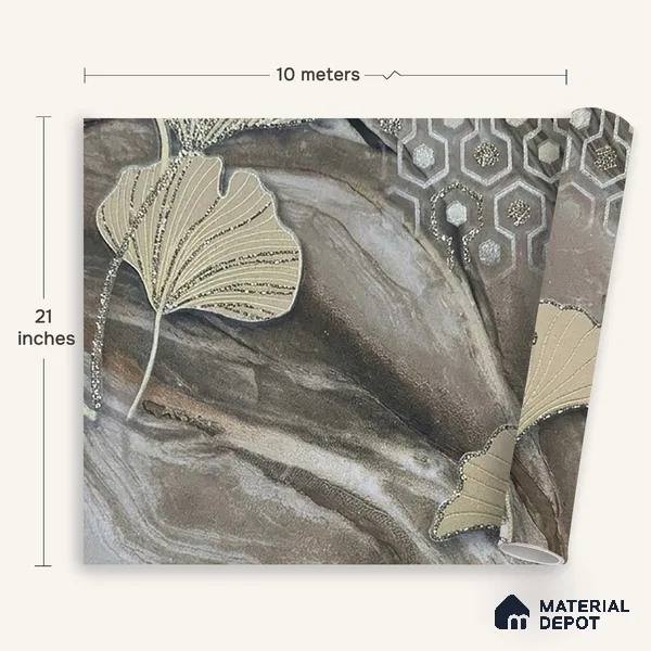 MH 204 | 10 Meter x 21 Inches Florals Look Wallpaper - 57.37 Sq. Ft.