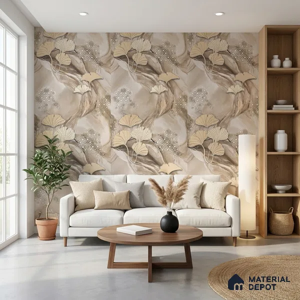 MH 204 | 10 Meter x 21 Inches Florals Look Wallpaper - 57.37 Sq. Ft.