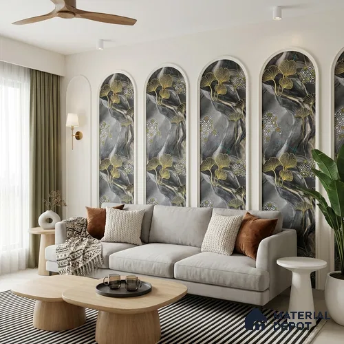 MH 206 | 10 Meter x 21 Inches Florals Look Wallpaper - 57.37 Sq. Ft.