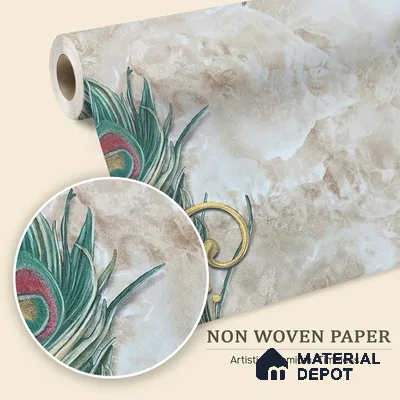 MH 212 | 10 Meter x 21 Inches Patterned Look Wallpaper - 57.37 Sq. Ft.