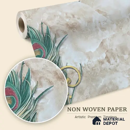 MH 212 | 10 Meter x 21 Inches Patterned Look Wallpaper - 57.37 Sq. Ft.