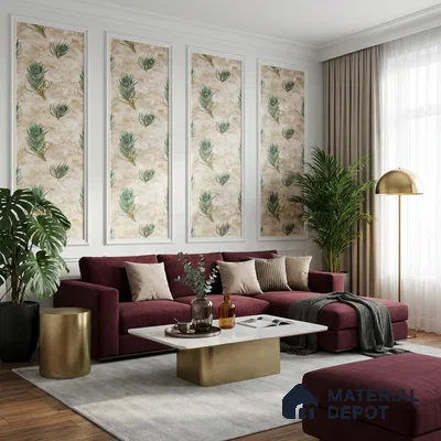 MH 212 | 10 Meter x 21 Inches Patterned Look Wallpaper - 57.37 Sq. Ft.