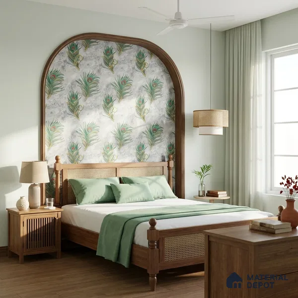 MH 213 | 10 Meter x 21 Inches Patterned Look Wallpaper - 57.37 Sq. Ft.