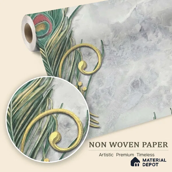 MH 213 | 10 Meter x 21 Inches Patterned Look Wallpaper - 57.37 Sq. Ft.