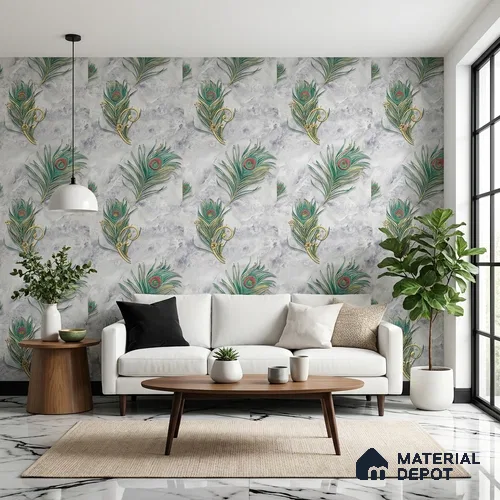 MH 213 | 10 Meter x 21 Inches Patterned Look Wallpaper - 57.37 Sq. Ft.