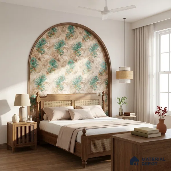 MH 214 | 10 Meter x 21 Inches Patterned Look Wallpaper - 57.37 Sq. Ft.