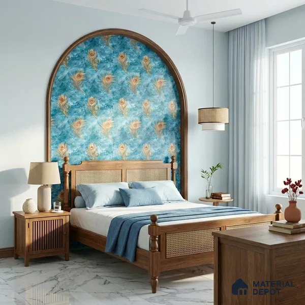 MH 211 | 10 Meter x 21 Inches Patterned Look Wallpaper - 57.37 Sq. Ft.