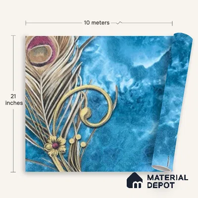 MH 211 | 10 Meter x 21 Inches Patterned Look Wallpaper - 57.37 Sq. Ft.