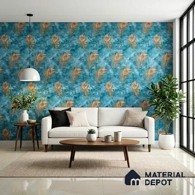 MH 211 | 10 Meter x 21 Inches Patterned Look Wallpaper - 57.37 Sq. Ft.