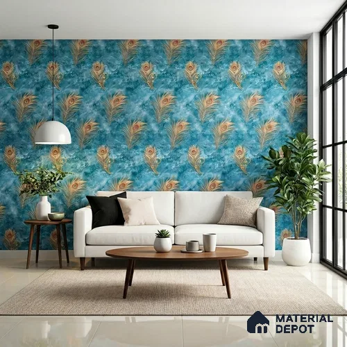 MH 211 | 10 Meter x 21 Inches Patterned Look Wallpaper - 57.37 Sq. Ft.