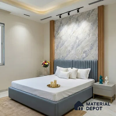 MH 209 | 10 Meter x 21 Inches Marble Look Wallpaper - 57.37 Sq. Ft.