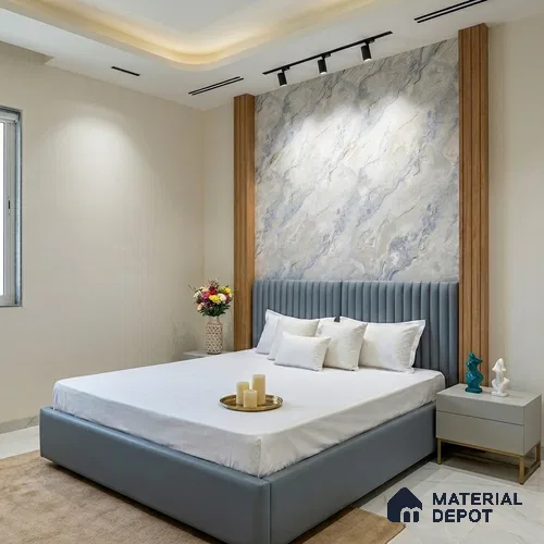 MH 209 | 10 Meter x 21 Inches Marble Look Wallpaper - 57.37 Sq. Ft.