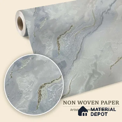 MH 209 | 10 Meter x 21 Inches Marble Look Wallpaper - 57.37 Sq. Ft.