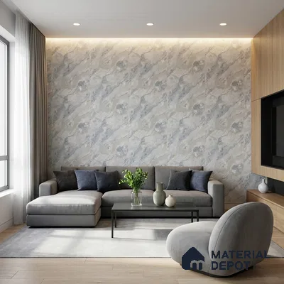 MH 209 | 10 Meter x 21 Inches Marble Look Wallpaper - 57.37 Sq. Ft.