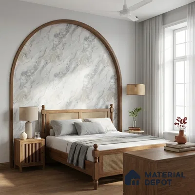 MH 210 | 10 Meter x 21 Inches Marble Look Wallpaper - 57.37 Sq. Ft.