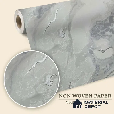 MH 210 | 10 Meter x 21 Inches Marble Look Wallpaper - 57.37 Sq. Ft.