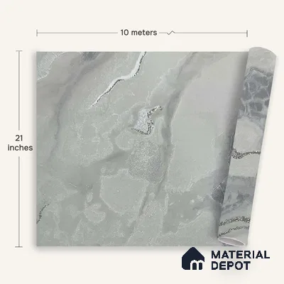 MH 210 | 10 Meter x 21 Inches Marble Look Wallpaper - 57.37 Sq. Ft.