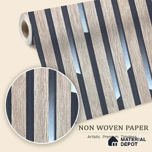 MH 254 | 10 Meter x 21 Inches Wood Look Wallpaper - 57.37 Sq. Ft.