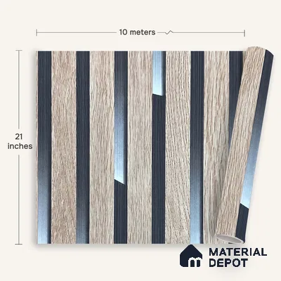 MH 254 | 10 Meter x 21 Inches Wood Look Wallpaper - 57.37 Sq. Ft.
