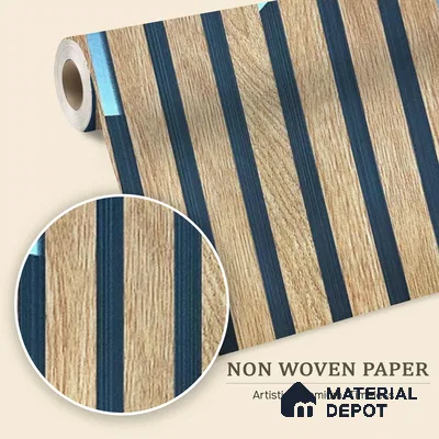 MH 256 | 10 Meter x 21 Inches Wood Look Wallpaper - 57.37 Sq. Ft.