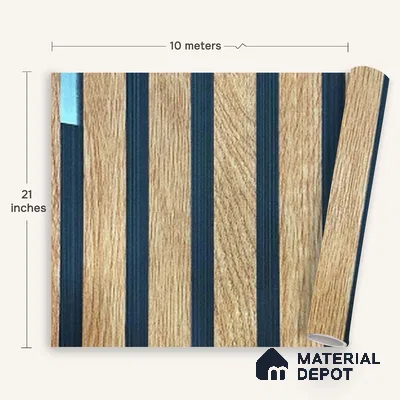 MH 256 | 10 Meter x 21 Inches Wood Look Wallpaper - 57.37 Sq. Ft.