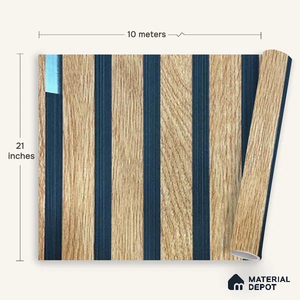 MH 256 | 10 Meter x 21 Inches Wood Look Wallpaper - 57.37 Sq. Ft.