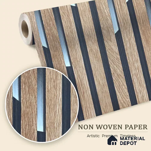MH 255 | 10 Meter x 21 Inches Wood Look Wallpaper - 57.37 Sq. Ft.