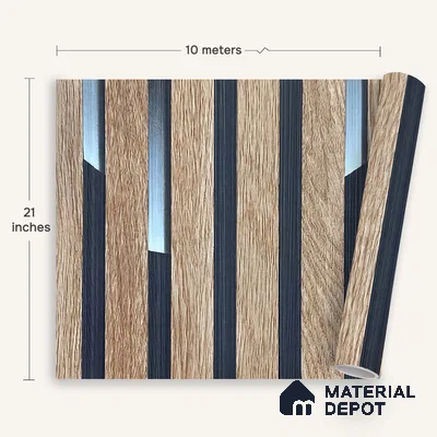 MH 255 | 10 Meter x 21 Inches Wood Look Wallpaper - 57.37 Sq. Ft.
