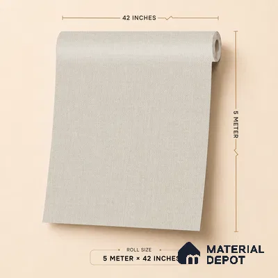 6857-2 | 5 Meter x 42 Inches Fabric Look Wallpaper - 57.41 Sq. Ft.