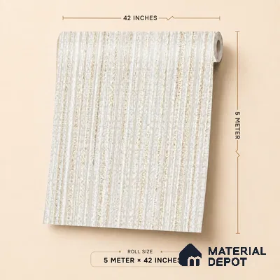6838-1 | 5 Meter x 42 Inches Fabric Look Wallpaper - 57.41 Sq. Ft.