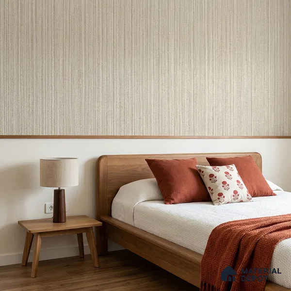 6838-4 | 5 Meter x 42 Inches Fabric Look Wallpaper - 57.41 Sq. Ft.