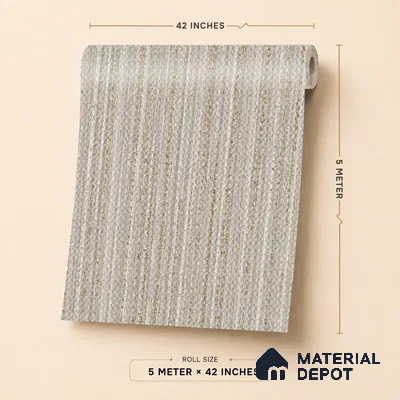 6838-4 | 5 Meter x 42 Inches Fabric Look Wallpaper - 57.41 Sq. Ft.