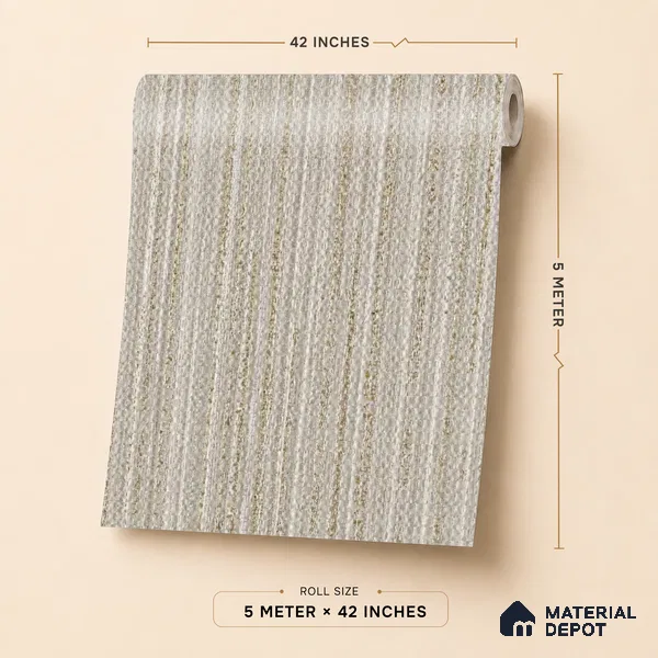 6838-4 | 5 Meter x 42 Inches Fabric Look Wallpaper - 57.41 Sq. Ft.
