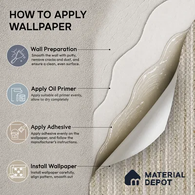 6838-4 | 5 Meter x 42 Inches Fabric Look Wallpaper - 57.41 Sq. Ft.