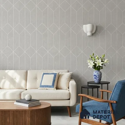 6842-2 | 5 Meter x 42 Inches Fabric Look Wallpaper - 57.41 Sq. Ft.