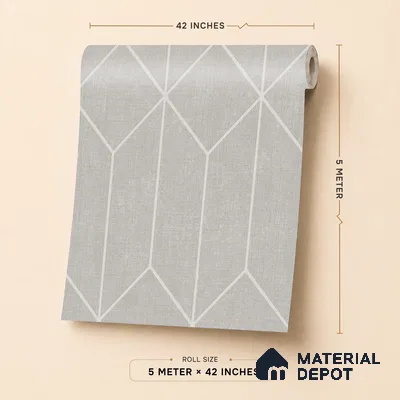 6842-2 | 5 Meter x 42 Inches Fabric Look Wallpaper - 57.41 Sq. Ft.