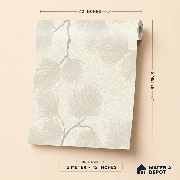 6836-1 | 5 Meter x 42 Inches Florals Look Wallpaper - 57.41 Sq. Ft.